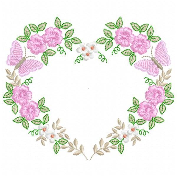 Floral Delicada com Borboletas