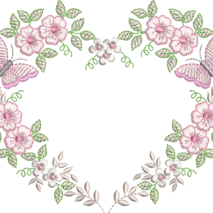Floral Delicada com Borboletas
