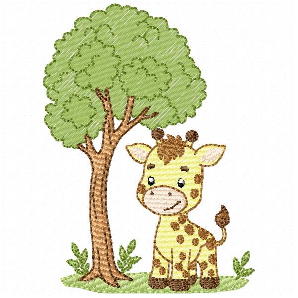 Girafinha Baby com Árvore